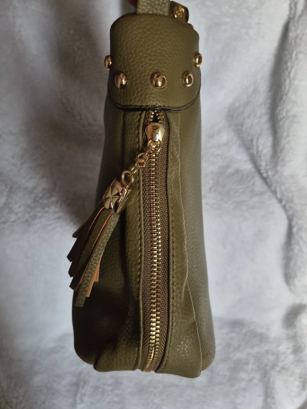 Olive Green Women's Shoulder Bag - Picture 9 of 10
